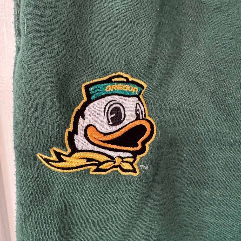 University of Oregon Colorblock Green and White Joggers - Picture 2 of 6